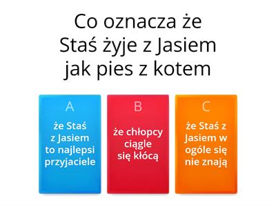 Quiz powiedzenia i przysłowia ze zwierzętami