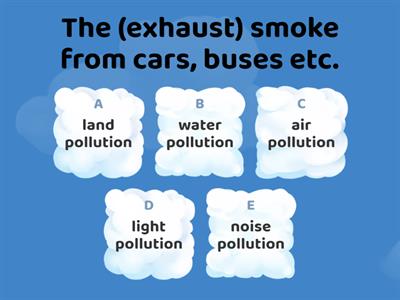 Going Green - Types of Pollution