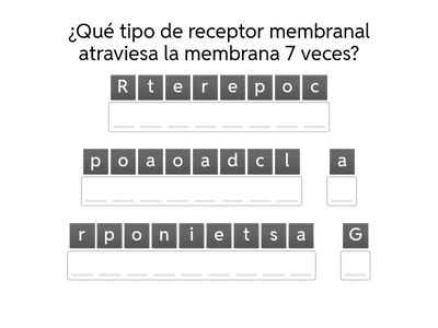 Acttividad de tipos de receptores