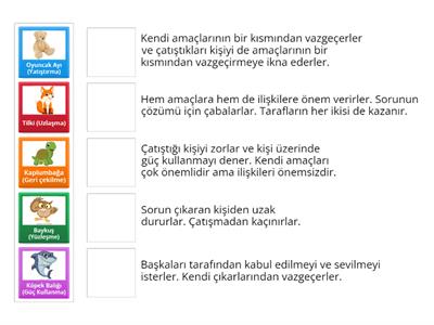 Çatışma çözme-EŞLEŞTİRME