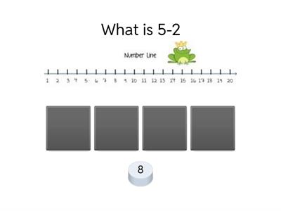 subtract number line 