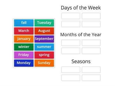 Sort Days and Months