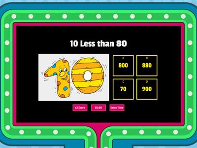 Subtract 10 or 100 Less