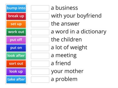 Phrasal verbs Intermediate