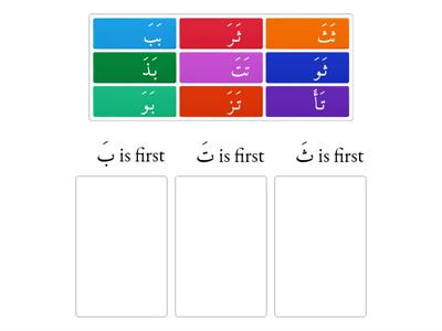 LESSON 01: Beginning بَ تَ ثَ