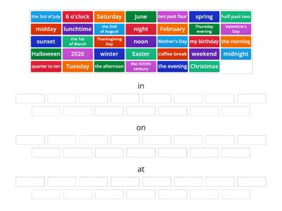 2B Prepositions of time in/on/at EnglishFile Pre_Int