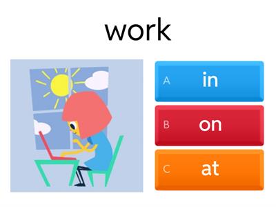 Prepositions of place (in, on, at)