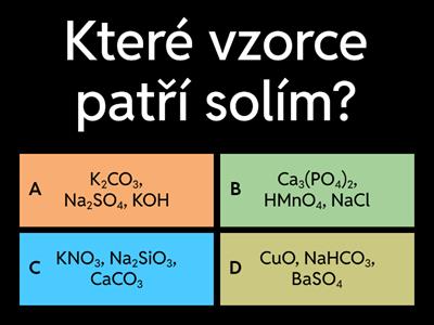 Soli - opakování
