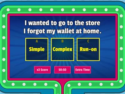 Identify the sentence type