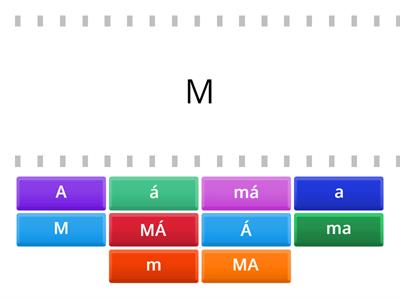 PÍSMENO M A SLABIKY S A Á