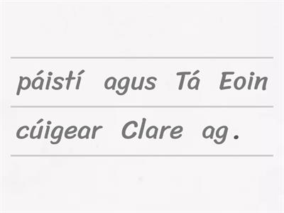 Clare sa Spéir - Abairtí