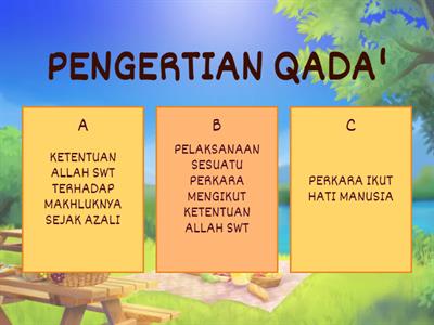 BERIMAN DENGAN QADA DAN QADAR TAHUN 6