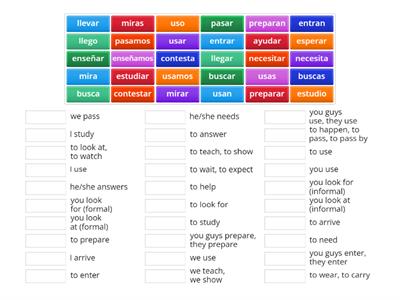 Sp1 AR verbs U2E1