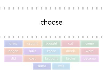 Irregular verbs (simple past)