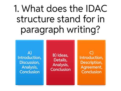 Academic Writing Quiz