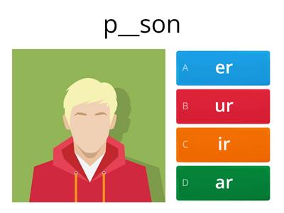 SA Sort 18 R-Influenced Vowel in 2 Syllables: er, ur, ir, ar