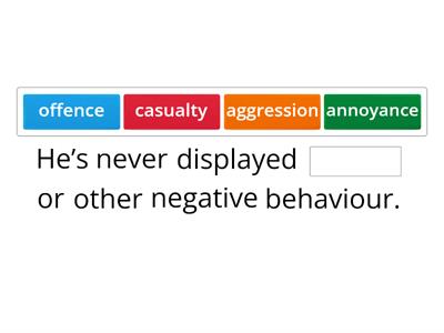 Outcomes Advanced Unit 6 Vocabulary Practice