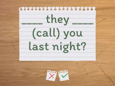 Past simple all forms