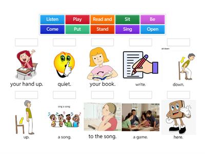 Back to school - BASIC INSTRUCTIONS MATCH UP