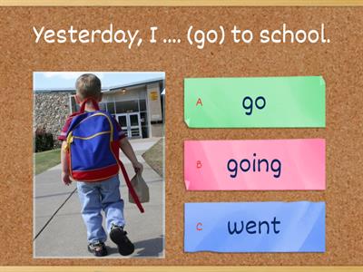 Past simple affirmative and negative