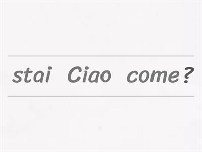 Ordina le parole (Alunna classe 5 con medio ritardo cognitivo)
