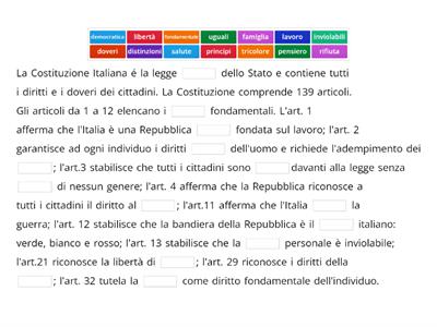 Le parole importanti della Costituzione