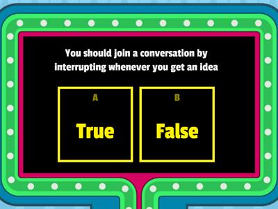 Social Skills True and False 