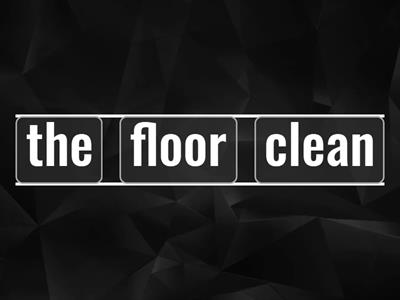 EF housework unjumble