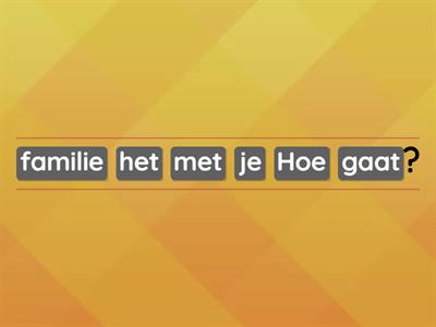 Zinnen oefenen -Inversie + verleden tijd