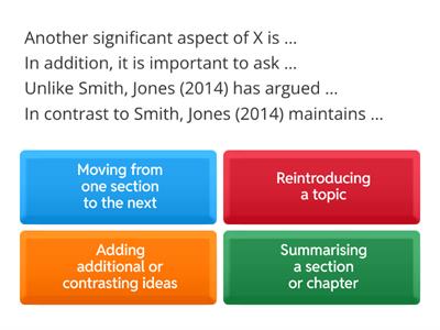 Signalling transition