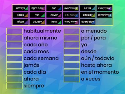 EFL Special words ('Match up')