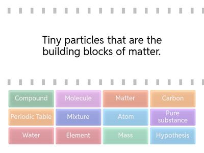 Elements compounds and mixtures
