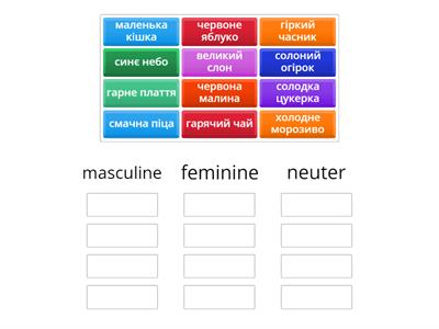 Ukrainian: Identify the gender