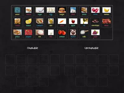 Countable and Uncountable nouns: Food