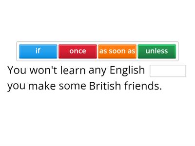 time clauses / first conditional