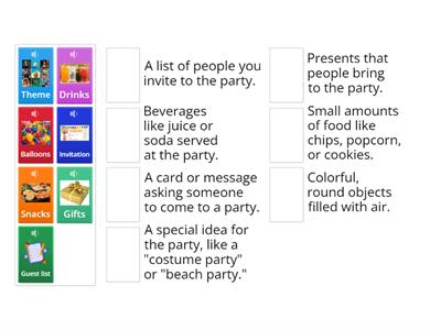 Party Vocabulary