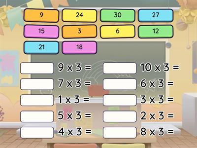 Perkalian 3 - Math - Kelas 2