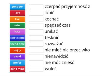 1.5 grammar tłumaczenia verb + ing