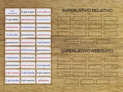 SUPERLATIVO RELATIVO E ASSOLUTO