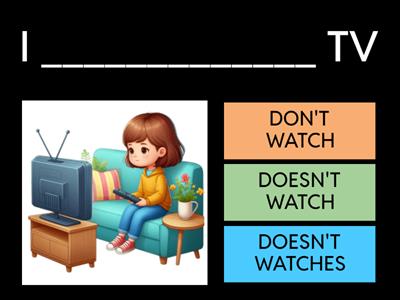 SIMPLE PRESENT - negative form