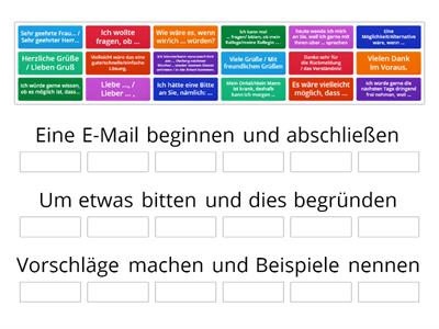 Redemittel (GTPP Schreiben Teil 2)