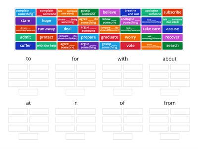 Verb + Preposition Collocations