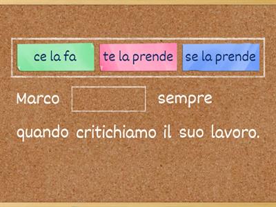 Verbi Pronominali (frasi al presente)