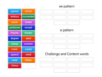 /ee/ spelled e and ee