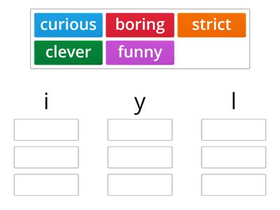 Adjectives describing character 2