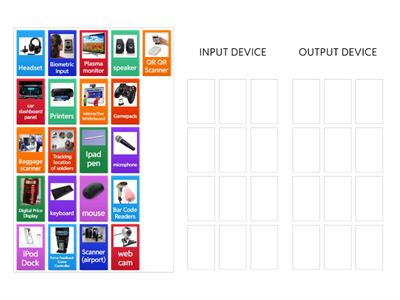 INPUT & OUTPUT DEVICE