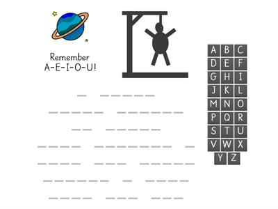 Exploring Space (ULS) - Week 2 - Hangman