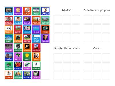  Verbos, substantivos e adjetivos