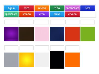 Colors in croatian