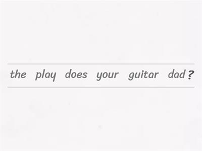 Affirmative, negative and interrogative sentences